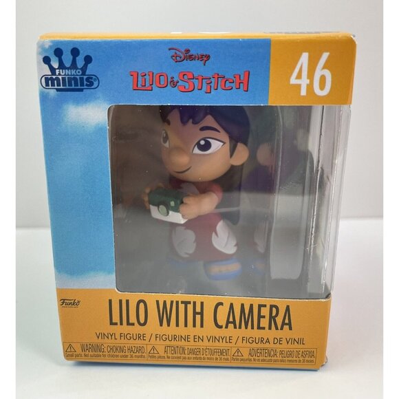FUNKO MINIS DISNEY LILO & STITCH ~LILO WITH CAMERA~ VINYL FIGURE~3” (#8826) - Picture 2 of 9